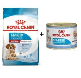 Royal Canin Medium Starter Orta Irk Anne ve Yavru Köpek Maması 4 Kg + 1 Adet Yaş Mama Hediye