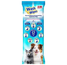 Bio Wash Wipes Evcil Hayvan Kuru Yıkama Mendili