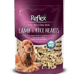 Reflex Semi-Moist Kuzulu ve Pirinçli Mini Kalpli Yarı Yumuşak Köpek Ödül Maması 150gr
