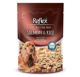 Reflex Semi-Moist Somonlu ve Pirinçli Yarı Yumuşak Köpek Ödül Maması 150gr