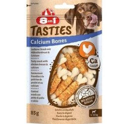 8in1 Tasties Calcium Bones Tavuk Sargılı Köpek Ödülü 85 Gr