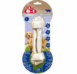 8in1 Delights Bones Biftekli Köpekler İçin Ağız Bakım Kemiği Large