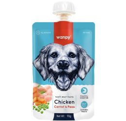 Wanpy Taze Tavuklu&Havuçlu Köpek Et Ezmesi 90 gr