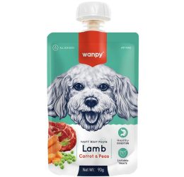 Wanpy Taze Kuzulu&Havuçlu Köpek Et Ezmesi 90 gr