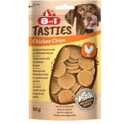 8in1 Tasties Chicken Chips Tavuk Cipsi Köpek Ödülü 85 Gr