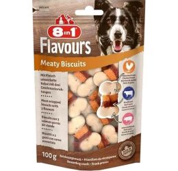 8in1 Flavours Meaty Biscuits Köpek Ödülü 85 Gr