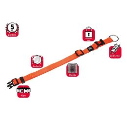 Karlie Kilitli Köpek Boyun Tasması 40-55cm/15mm Turuncu Medium
