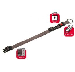 Karlie Kilitli Köpek Boyun Tasması 40-55cm/15mm Gri Medium