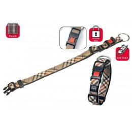 Karlie Kilitli Fosforlu Köpek Boyun Tasması 45-65cm/35mm Bej Large