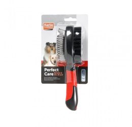 Karlie Pro Çift Taraflı Köpek Fırçası 21x6x6cm Small