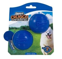 Chuckit! Super Crunch 2’li Köpek Çekiştirme Topu (Orta Boy)