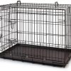 At Pet Metal Kedi Köpek Kafesi Siyah 77x47x55cm