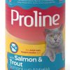 Proline Sos İçinde Parça Somonlu ve Alabalıklı Yetişkin Kedi Konservesi 400gr