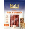 Nutri Canin Rawhide Ördek Eti Sarılı Kemik Köpek Ödülü 80 Gr