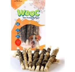 Wooc Balık Derisi Sargılı Sütlü Çubuk Köpek Ödül Maması 80gr