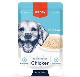 Wanpy Pouch Tavuklu Yaş Köpek Maması 100 Gr