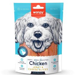 Wanpy Yumuşak Tavuk & Peynir Dilimleri 100g Köpek Ödülü