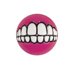 Rogz Toyz Grinz Ödül Hazneli Köpek Oyun Topu Pembe Large 7.8 Cm