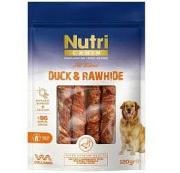 Nutri Canin Rawhide Ördek Eti Sarili Orta/Büyük Irk Köpek Kemik Ödülü 120 Gr
