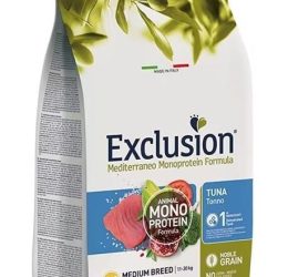 Exclusion Monoprotein Ton Balıklı ve Narlı Düşük Tahıllı Orta Irk Yetişkin Köpek Maması 12kg
