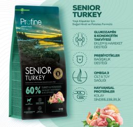 Profine Senior Glutensiz Hindili YAŞLI Köpek Maması 12 kg