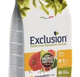 Exclusion Monoprotein Sığır Etli ve Narlı Düşük Tahıllı Orta Irk Medium Breed Yetişkin Köpek Maması 12kg