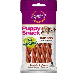 Gnawlers Twist Stick Kuzu Etli Köpek Ödülü 5’li Paket