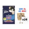 Felix Kuzu Etli Kedi Yaş Maması 85 Gr 26’lı Paket