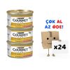 Gourmet Gold Parça Etli Soslu Somonlu Tavuklu Kedi Konservesi 85 Gr 24’lü Paket