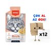 Wanpy Somonlu ve Ton Balıklı Kedi Çorbası 50 Gr 12’li Paket