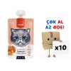 Wanpy Taze Somonlu&Tavuklu  Kedi Et Ezmesi 90 gr 10’lu Paket