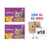 Whiskas Pouch Kümes Seçenekler 4×85 Gr 13’lü Paket