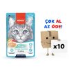 Wanpy Stew Pouch Ton Balıklı Tavuklu Yaş Kedi Maması 70g 10’lu Paket