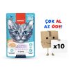 Wanpy Stew Pouch Tavuklu Ördekli Yaş Kedi Maması 70g 10’lu Paket
