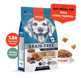 Wanpy Tahılsız Sığır Etli Yetişkin Köpek Maması 1,5 kg