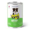 King Sos İçinde Parçacıklı Dana Etli Yetişkin Köpek Konserve 400 Gr