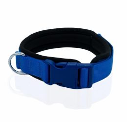 Doggie Havalı Dokumadan El Yapımı Köpek Boyun Tasması 2×35-45cm – Royal Mavi