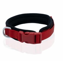 Doggie Havalı Dokumadan El Yapımı Köpek Boyun Tasması 2,5×40-50cm – Kırmızı