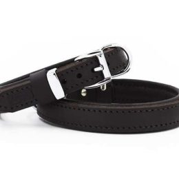 Doggie Yağlı Deri Boyun Tasması Yağlıkahve 2X30-35Cm