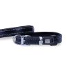 Doggie Konforlu Gerçek Deriden El Yapımı Köpek Boyun Tasması 1,5×20-25cm – Siyah