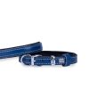 Doggie Konforlu Gerçek Deriden El Yapımı Köpek Boyun Tasması 1,5×20-25cm – Royal Mavi