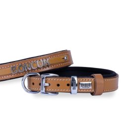 Doggie Konforlu Gerçek Deriden El Yapımı İsimlikli Köpek Boyun Tasması 1,5×25-30cm – Kırmızı