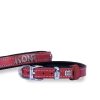 Doggie Konforlu Gerçek Deriden El Yapımı İsimlikli Köpek Boyun Tasması 1,5×20-25cm – Kırmızı