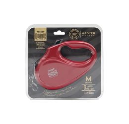 Doggie Otomatik Uzatma Tasması Master Seri Kırmızı 25Kg/5Mt