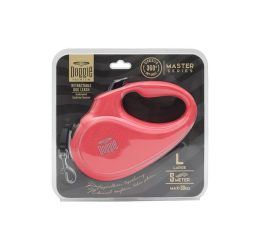 Doggie Otomatik Uzatma Tasması Master Seri Pembe 50Kg/5Mt
