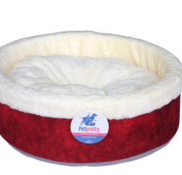 PetPretty Spesiyal Simit Köpek Yatağı 46 Cm Kırmızı