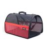 MİGNO FLYBAG Voyager Fileli Kedi Köpek Taşıma Çantası – Kırmızı-Siyah