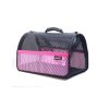 MİGNO FLYBAG Voyager Fileli Kedi Köpek Taşıma Çantası – Pembe-Siyah