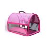 MİGNO FLYBAG Şeffaf Fileli Kedi Köpek Taşıma Çantası – Pembe