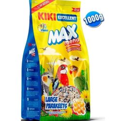 Kiki Excellent Kuş Max Menu Büyük Paraket Yemi 1000 Gr